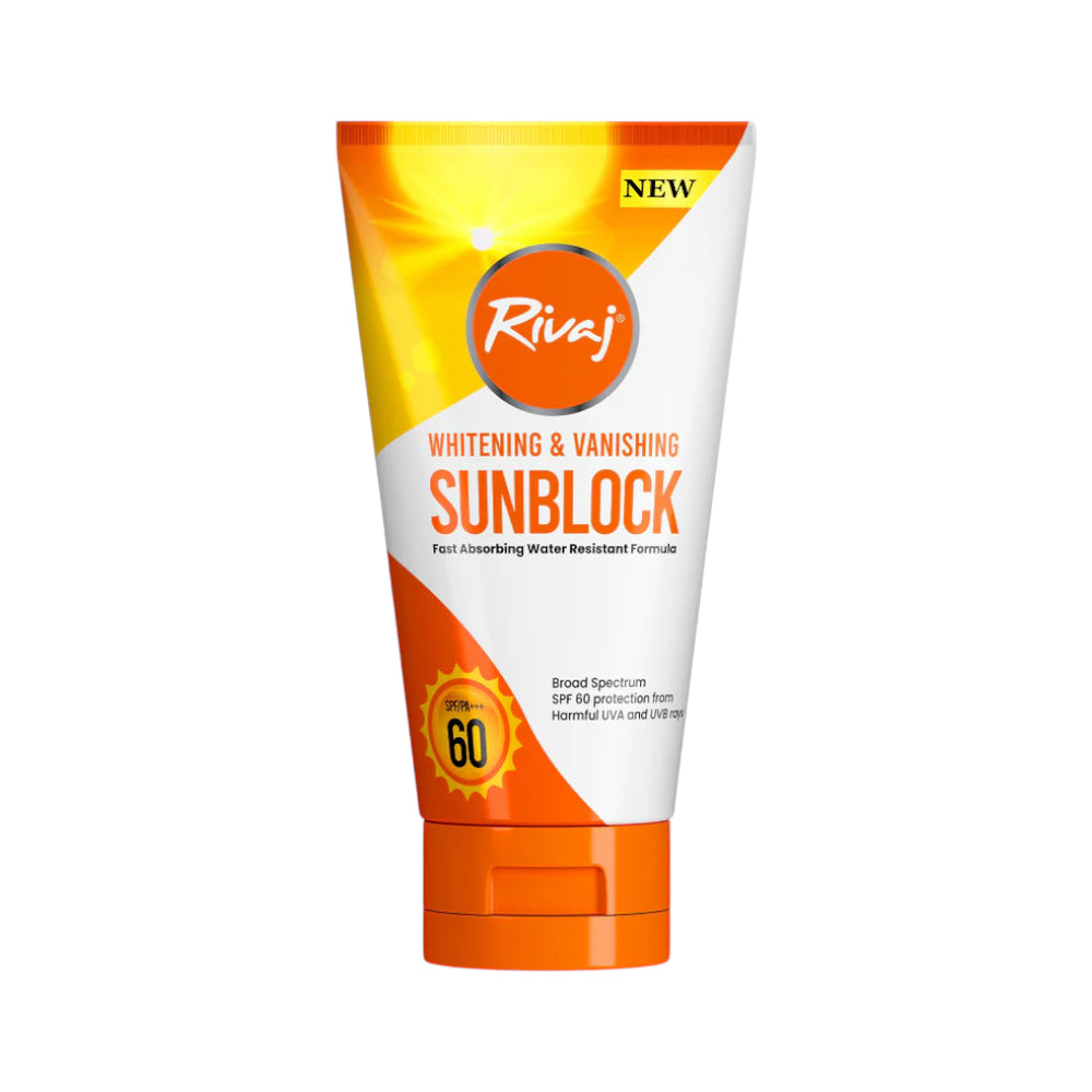 RIVAJ SPF60 WHITENING & VANISHING SUNBLOCK 100ML